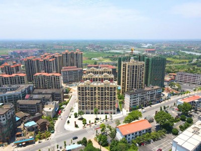 衡阳县山水文苑2021年6月高空航拍全景